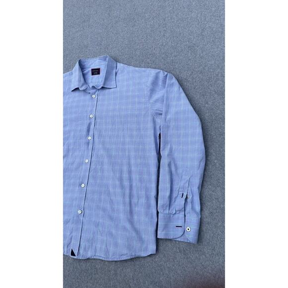 UNTUCKit Blue Plaid Casual Button Down Shirt - Picture 5 of 16